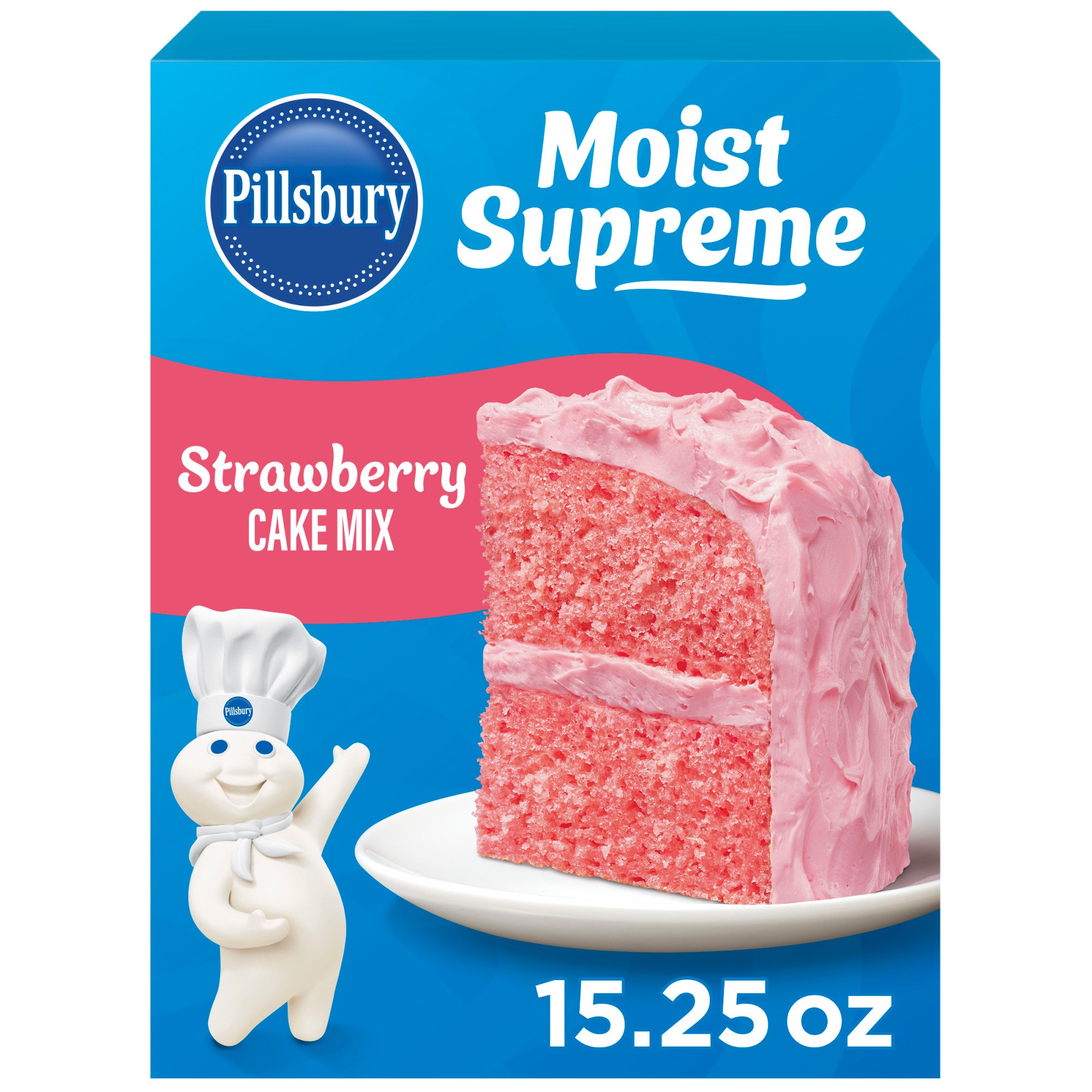 Pillsbury Moist Supreme Strawberry Cake Mix - Shop Baking mixes at H-E-B