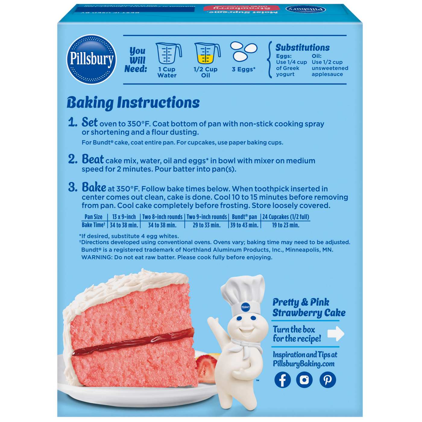 Pillsbury Moist Supreme Strawberry Cake Mix; image 2 of 10