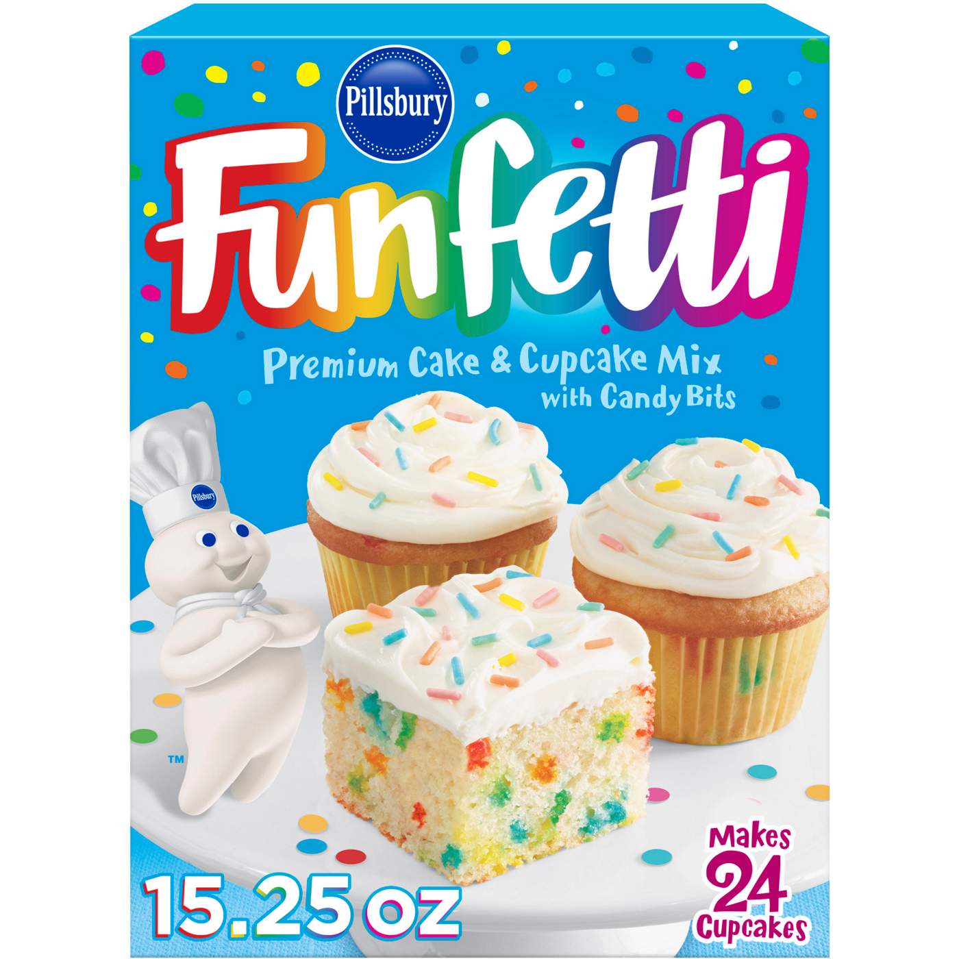Pillsbury Funfetti Cake Mix with Candy Bits; image 1 of 9