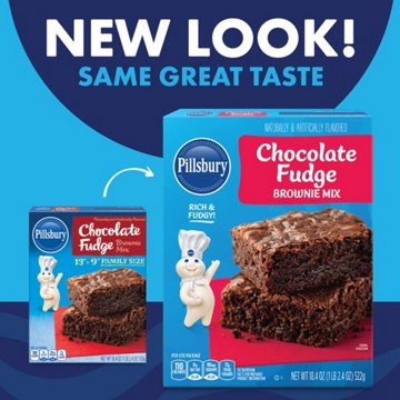 Pillsbury Chocolate Fudge Brownie Mix, 18.4 oz