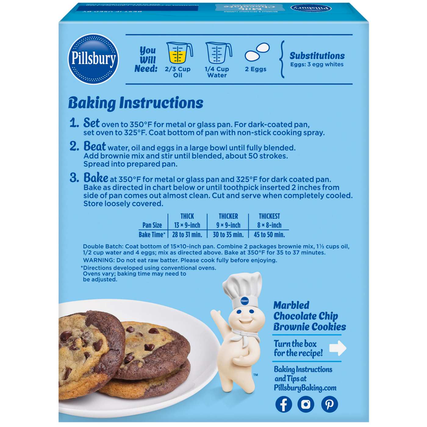 Pillsbury Milk Chocolate Brownie Mix; image 5 of 10