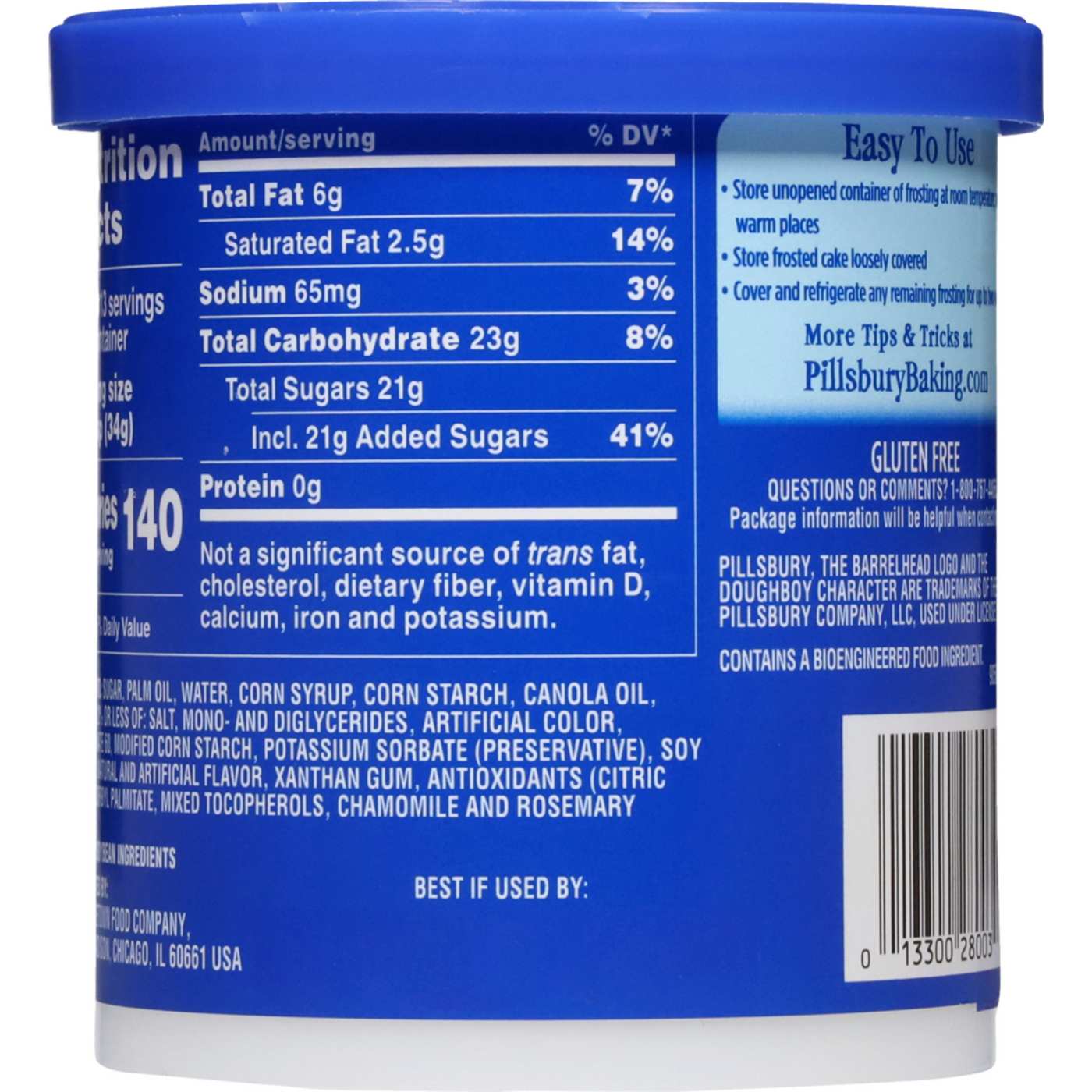 Pillsbury Creamy Supreme White Frosting; image 5 of 10