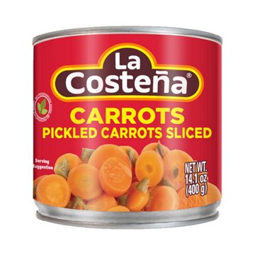 La Costena Sliced Pickled Carrots, 14.1 oz