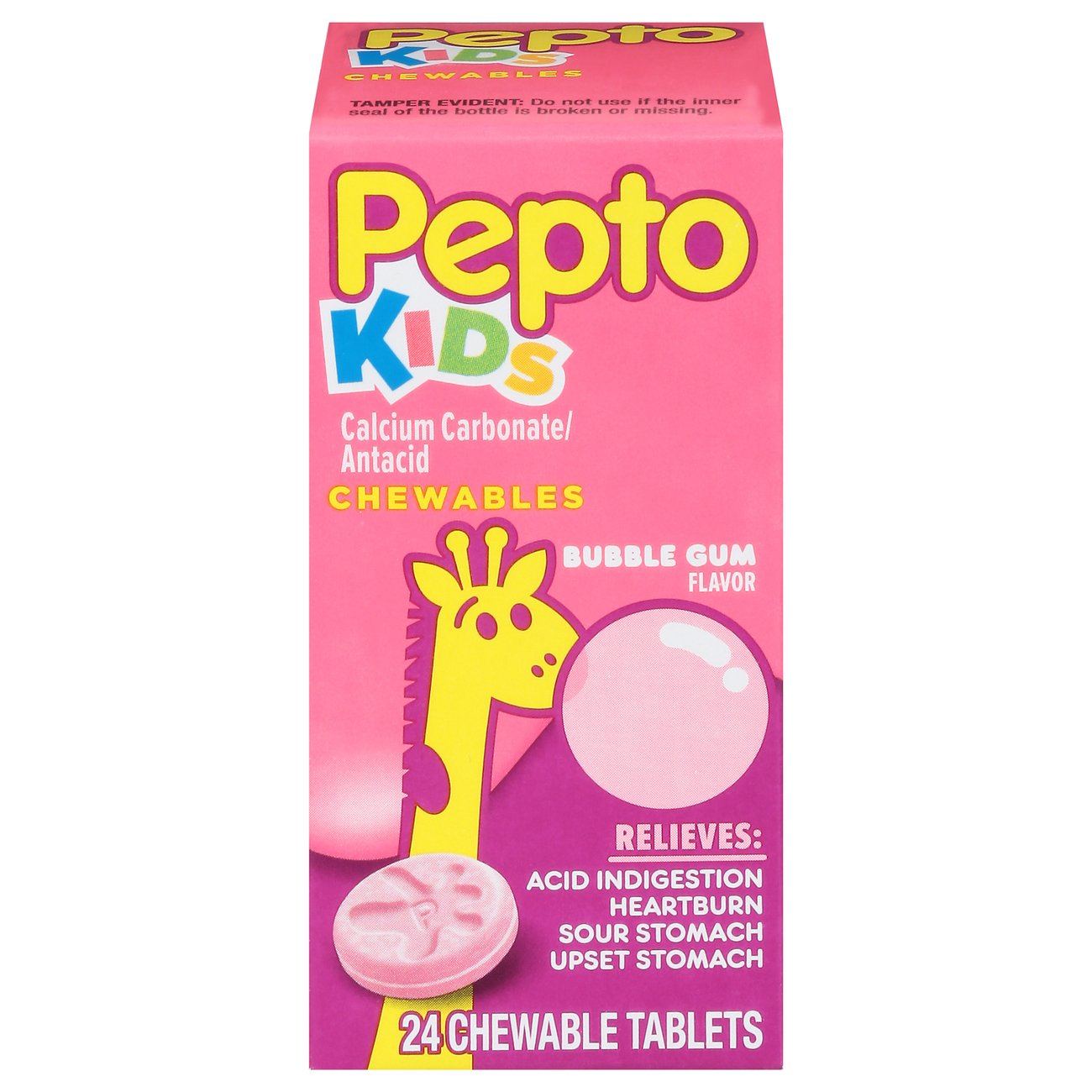 PeptoBismol Kids Bubble Gum Flavor Chewable Tablets Shop Digestion
