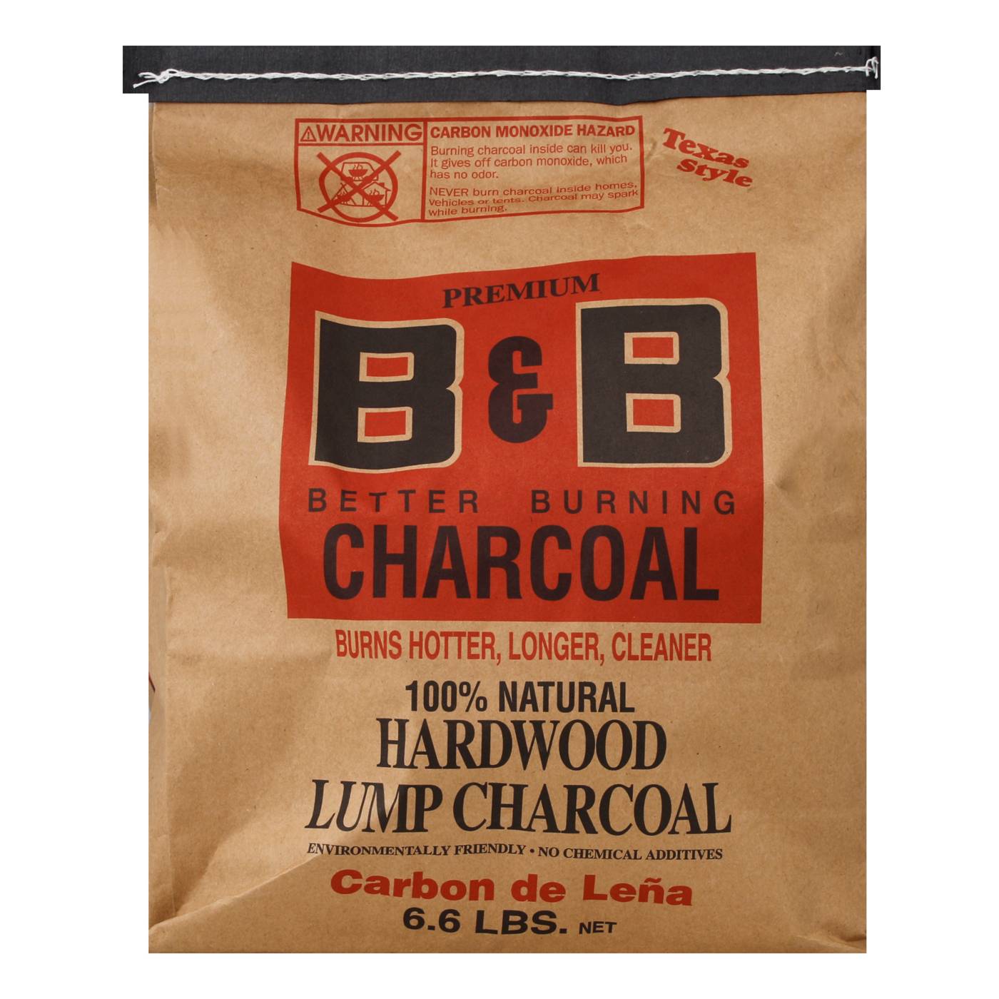 B&B Charcoal 100% Hardwood Lump Charcoal; image 1 of 5