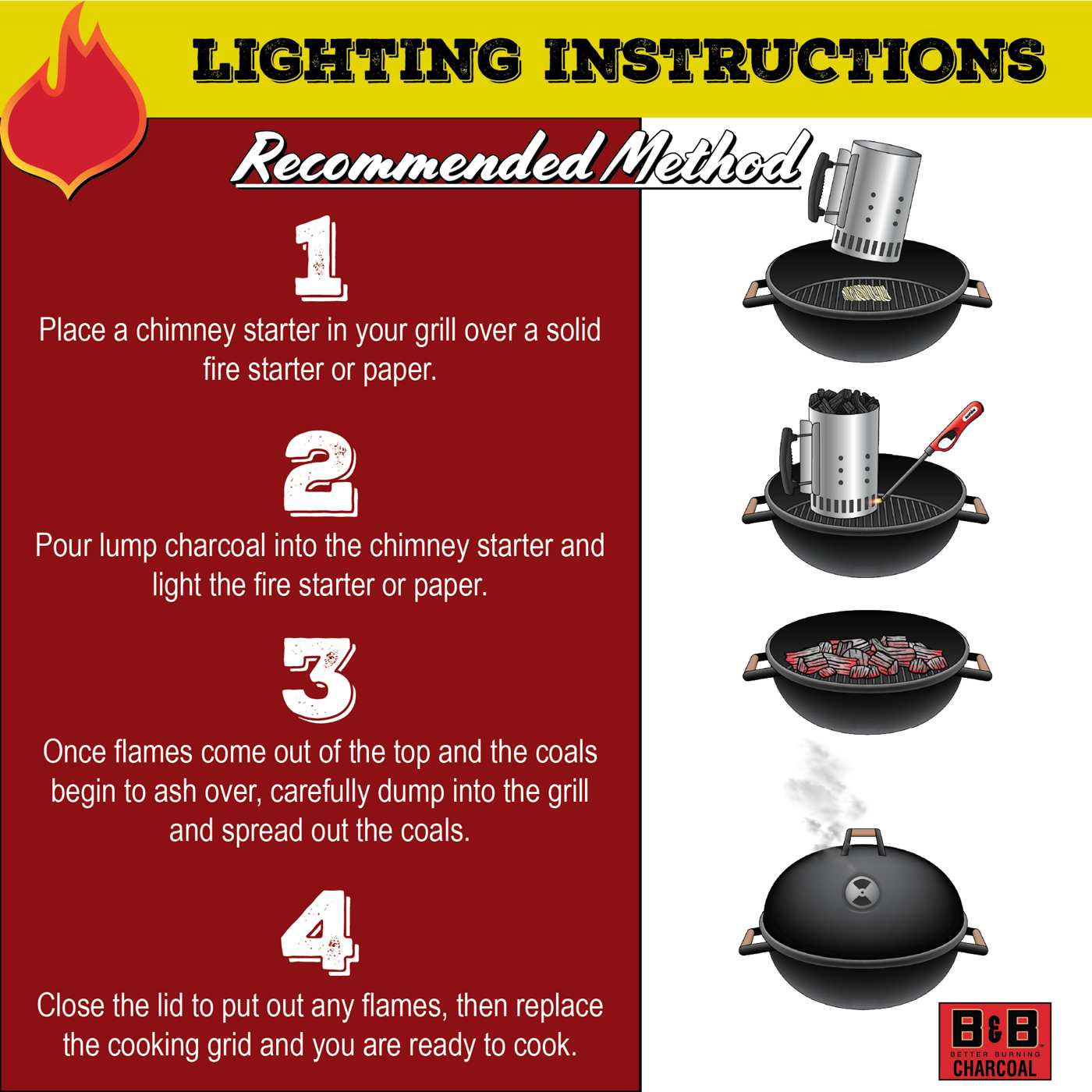 B&B Charcoal 100% Hardwood Lump Charcoal; image 3 of 5