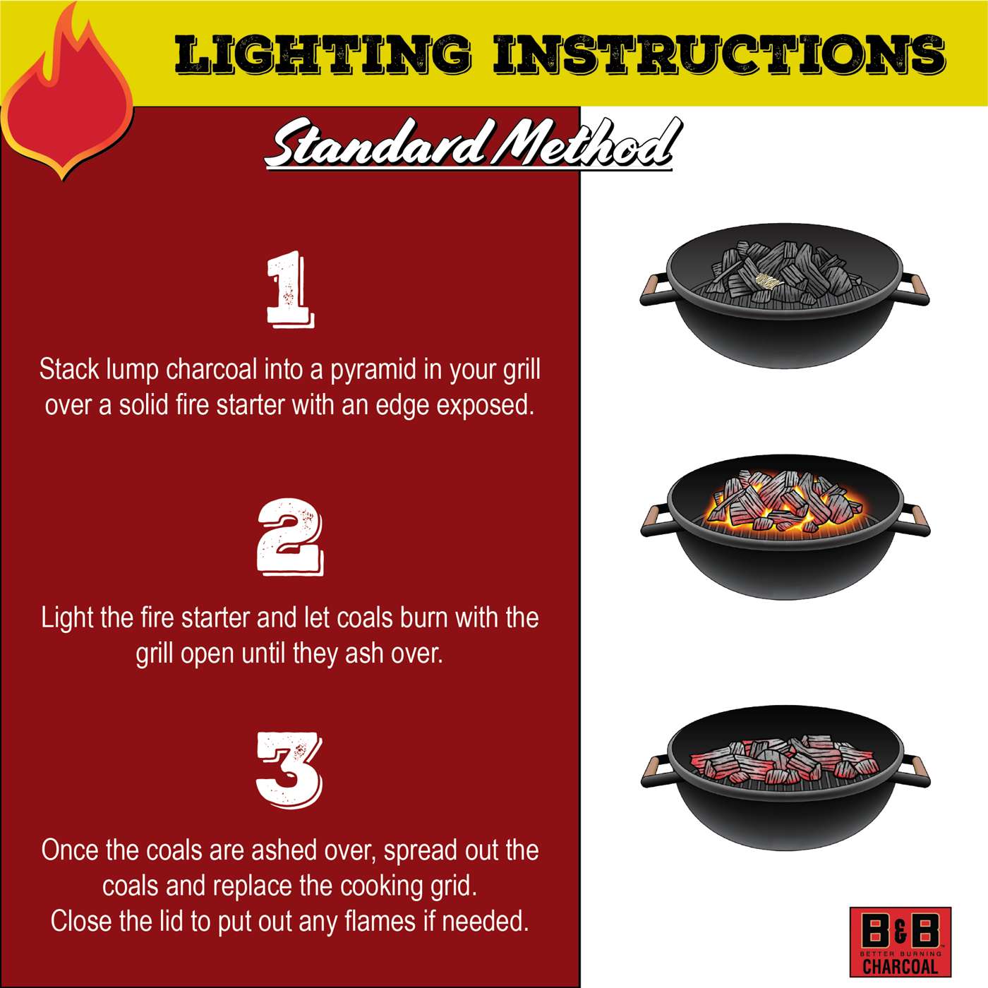 B&B Charcoal 100% Hardwood Lump Charcoal; image 5 of 5