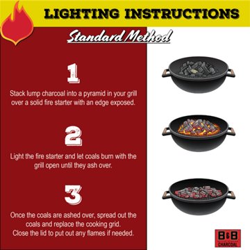 B&B Charcoal 100% Hardwood Lump Charcoal, 6.6 lb