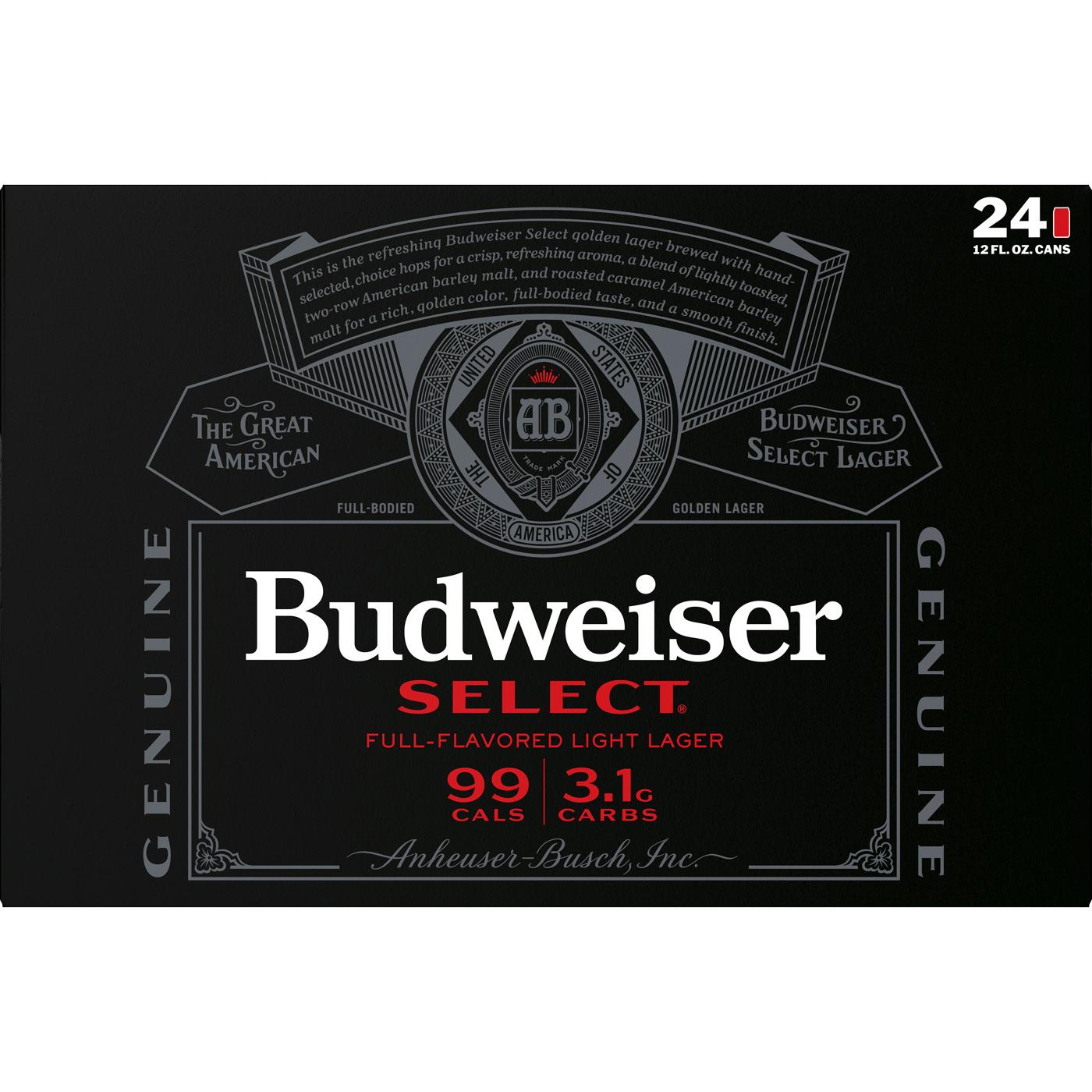 Budweiser Select Beer 12 oz Cans; image 2 of 2
