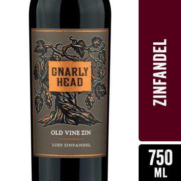 Gnarly Head Old Vine Zinfandel California Red Wine, 750 mL