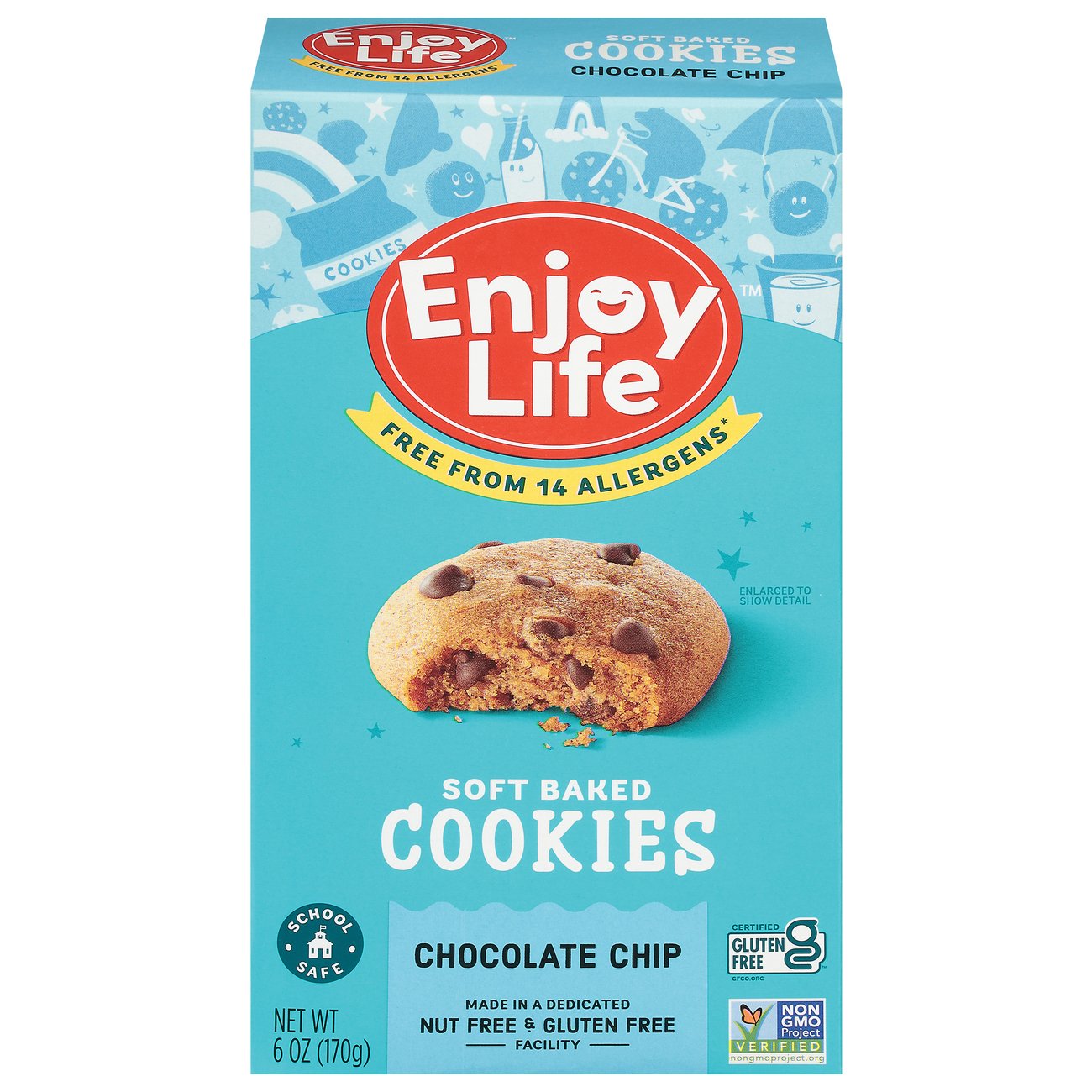 Enjoy Life Gluten Free Allergy Friendly Chocolate Chip Vegan Soft Baked ...