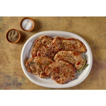 H-E-B Bone-in Sirloin Pork Chops - Value Pack, Avg. 3.63 lbs