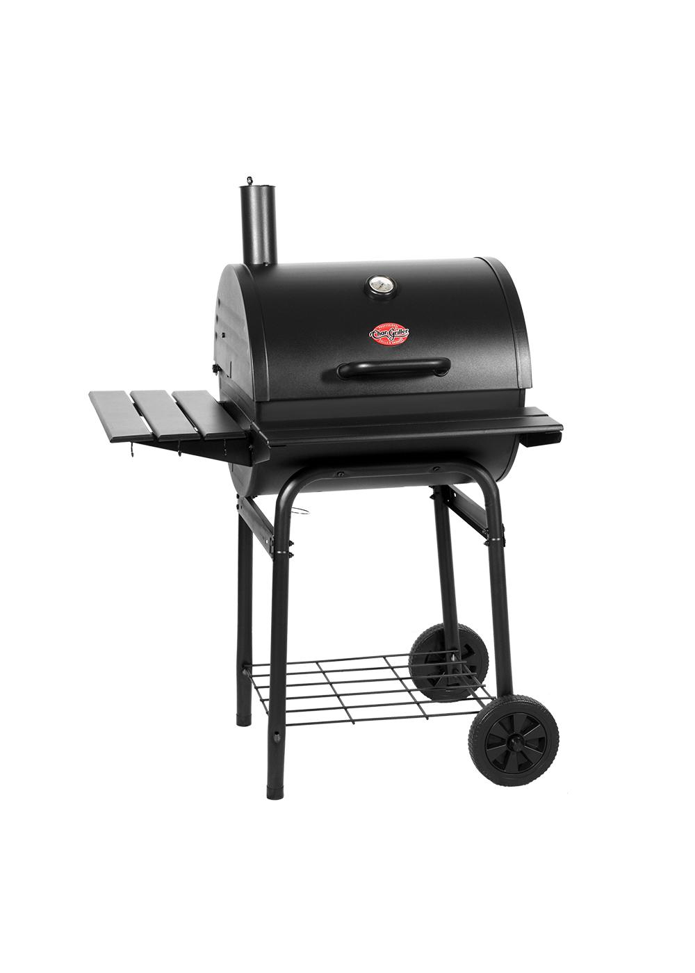 Char-Griller Wrangler Charcoal Grill with Wood Shelves; image 4 of 8