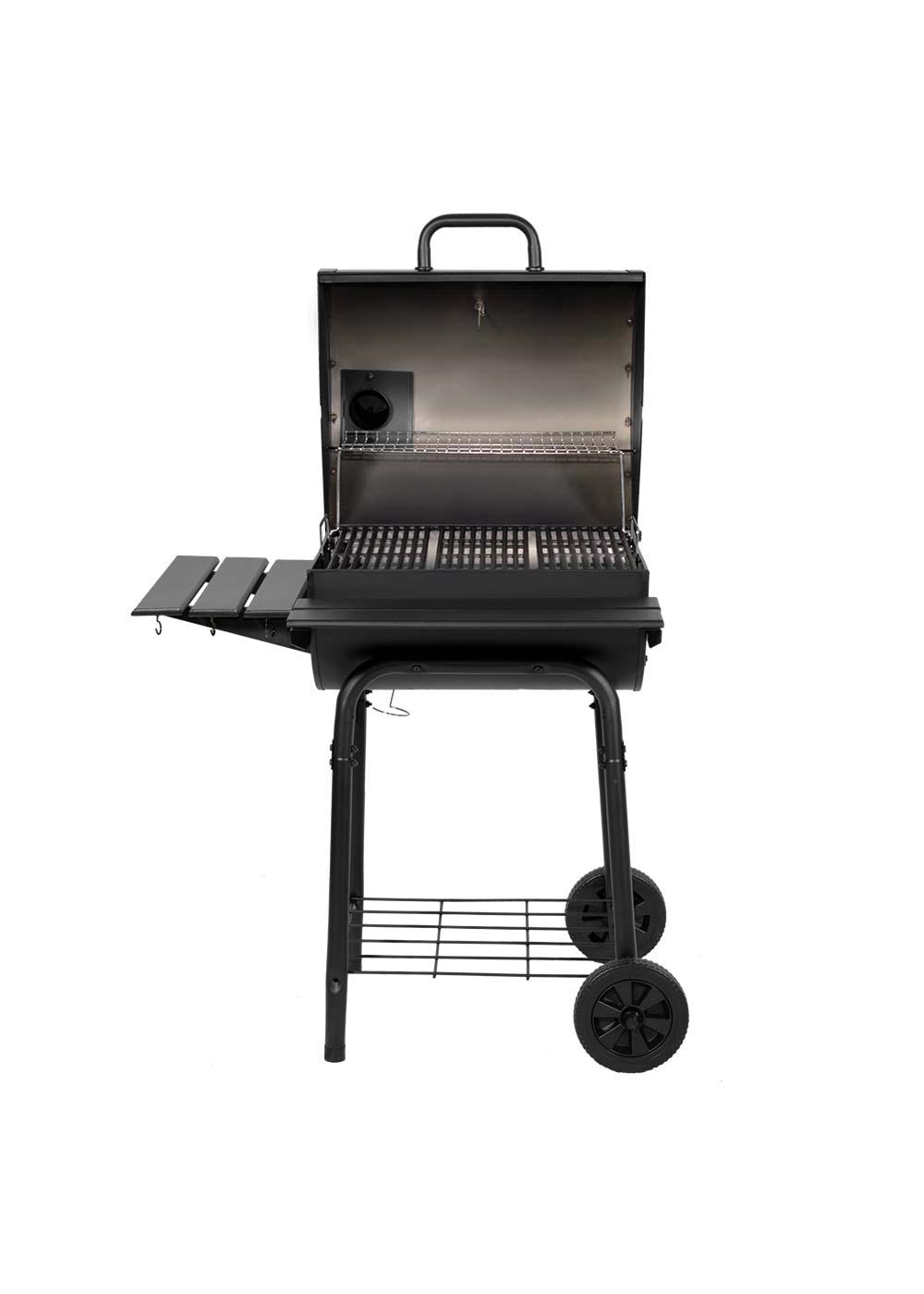 CharGriller Wrangler Charcoal Grill with Wood Shelves Shop Grills