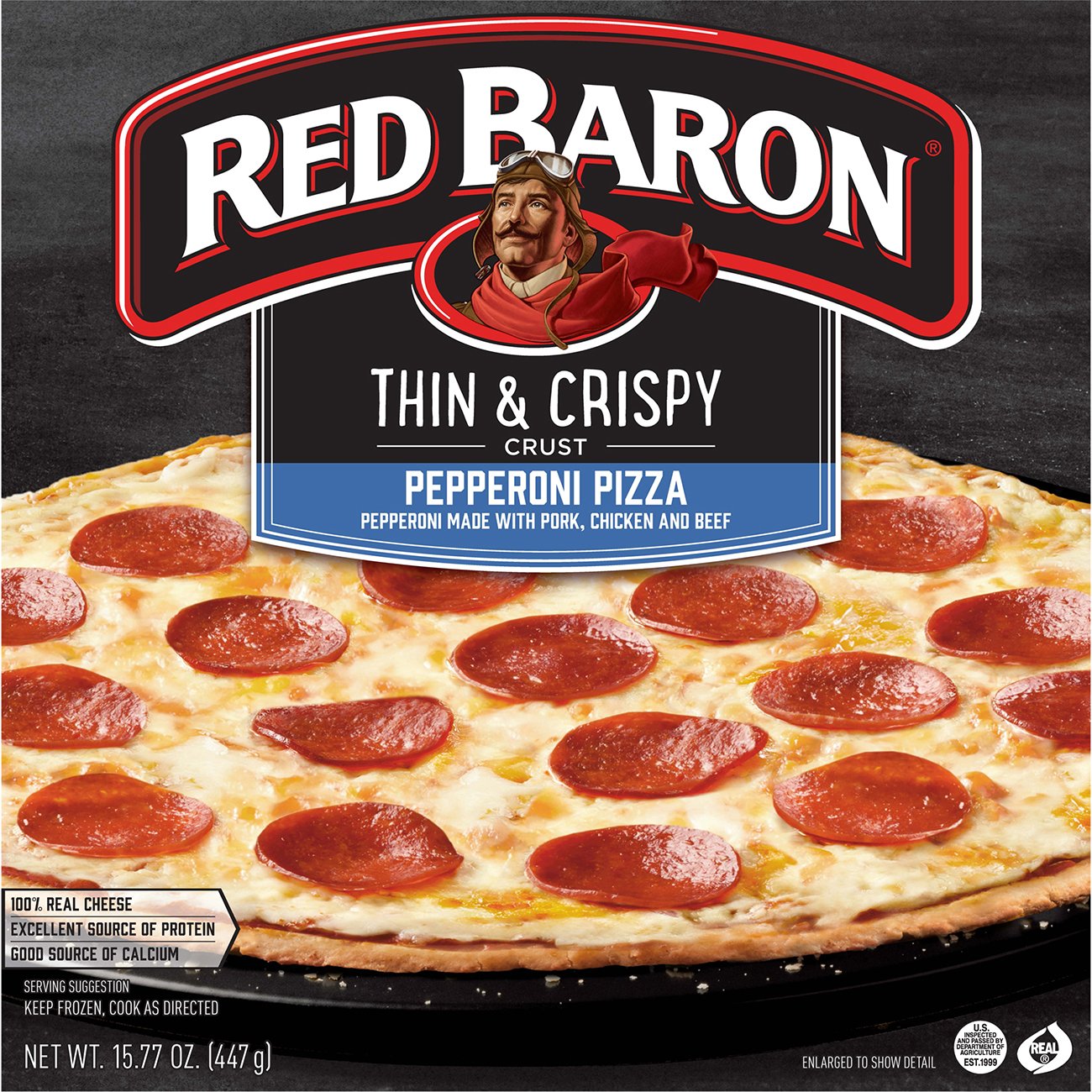 Криспи пицца. Пицца Red Baron. Red Baron pizza. Пицца Барон.