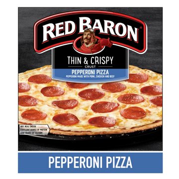 Red Baron Pepperoni Thin Crust Frozen Pizza, 15.78 oz