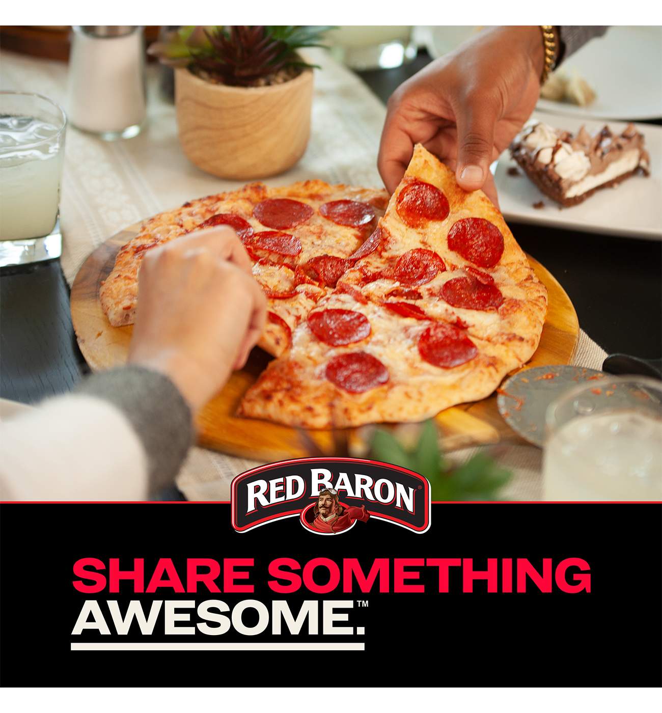 Red Baron Pepperoni Thin Crust Frozen Pizza; image 7 of 10