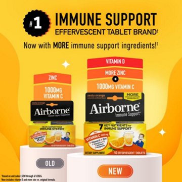 Airborne Zesty Orange Effervescent Tablets