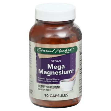 Central Market Mega Magnesium Vegan Capsules, 90 ct