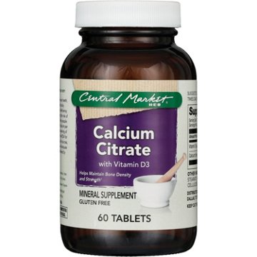 Central Market Calcium Citrate With Vitamin D3 Vegetarian Tablets, 60 ct