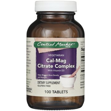 Central Market Cal-Mag Citrate Complex With Vitamin D3 Vegetarian Tablets, 100 ct