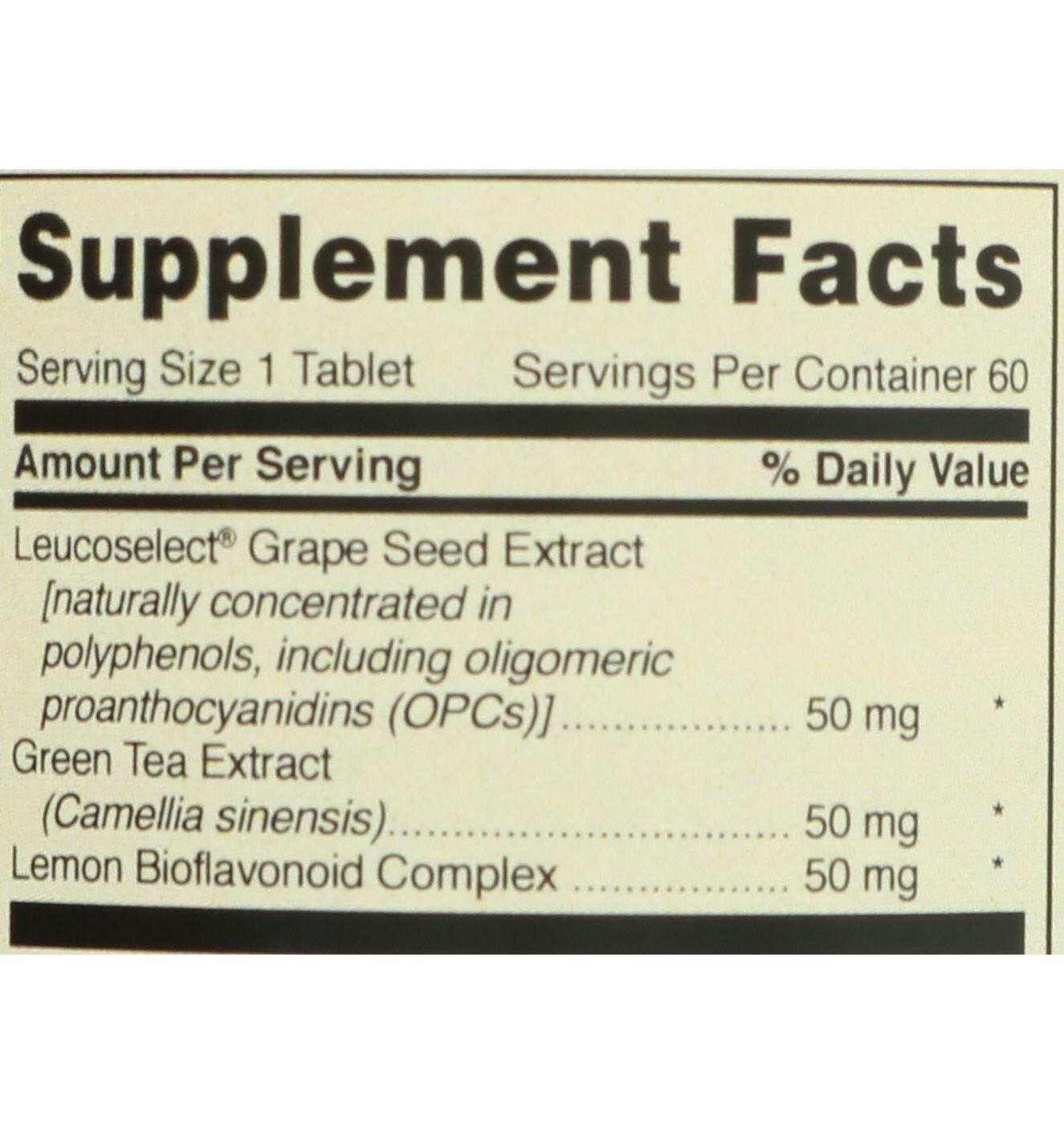 Central Market Grape Seed Extract Leucoselect 50 mg Vegan Tablets; image 2 of 2