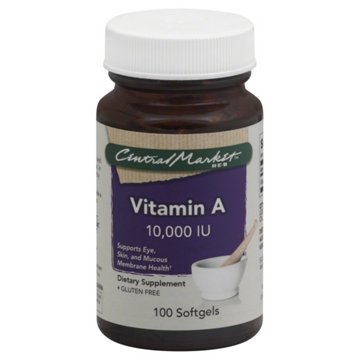 Central Market Vitamin A 10000 IU Softgels, 100 ct