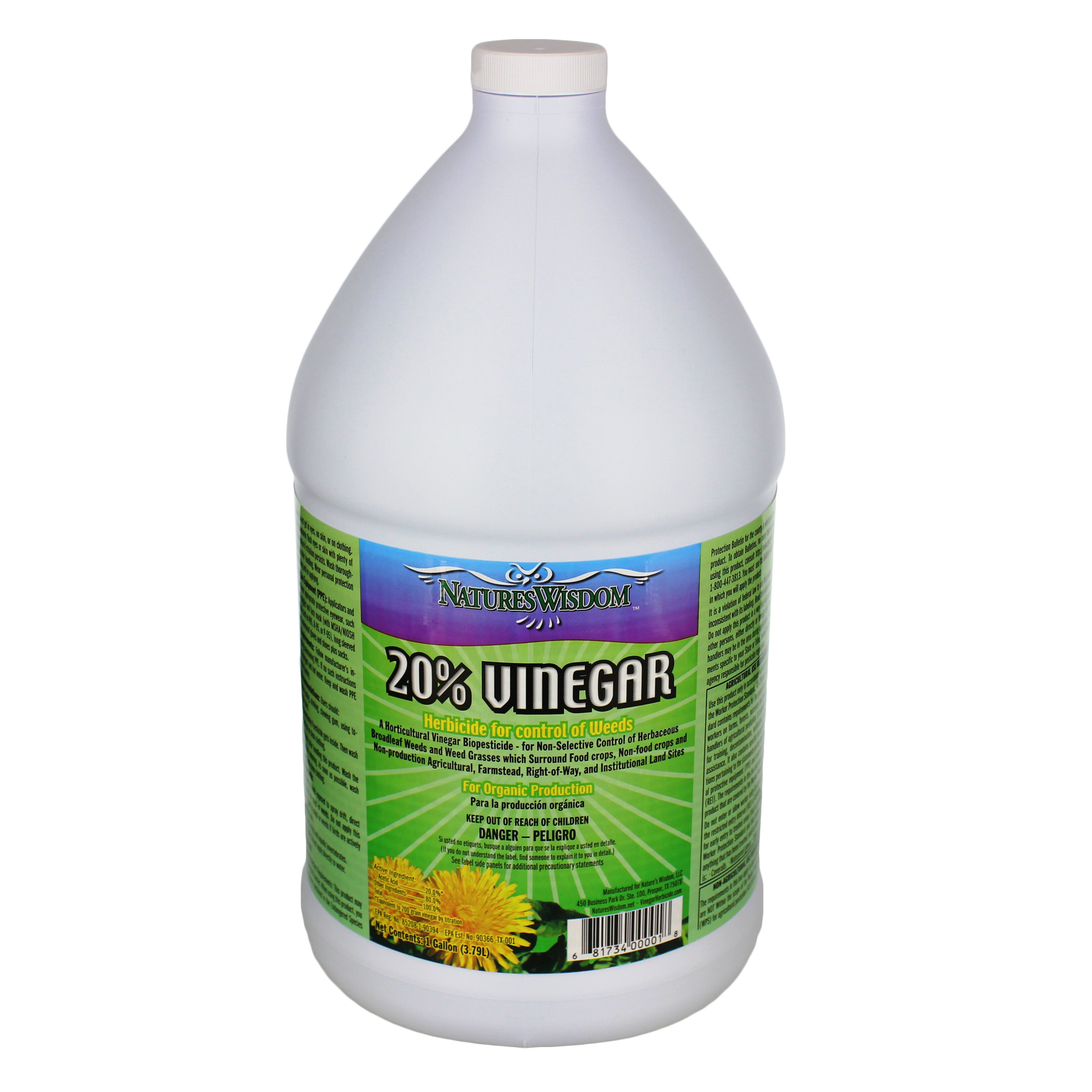 Nature's Wisdom Vinegar Herbicide Shop Weed killer & insecticides at