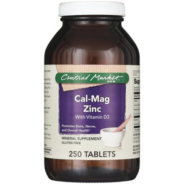 Central Market Cal-Mag Zinc with Vitamin D3 Vegetarian Tablets, 250 ct