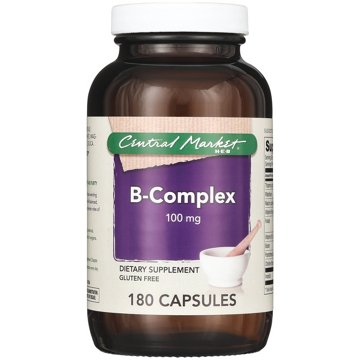 Central Market B-Complex 100 mg Vegan Capsules, 180 ct