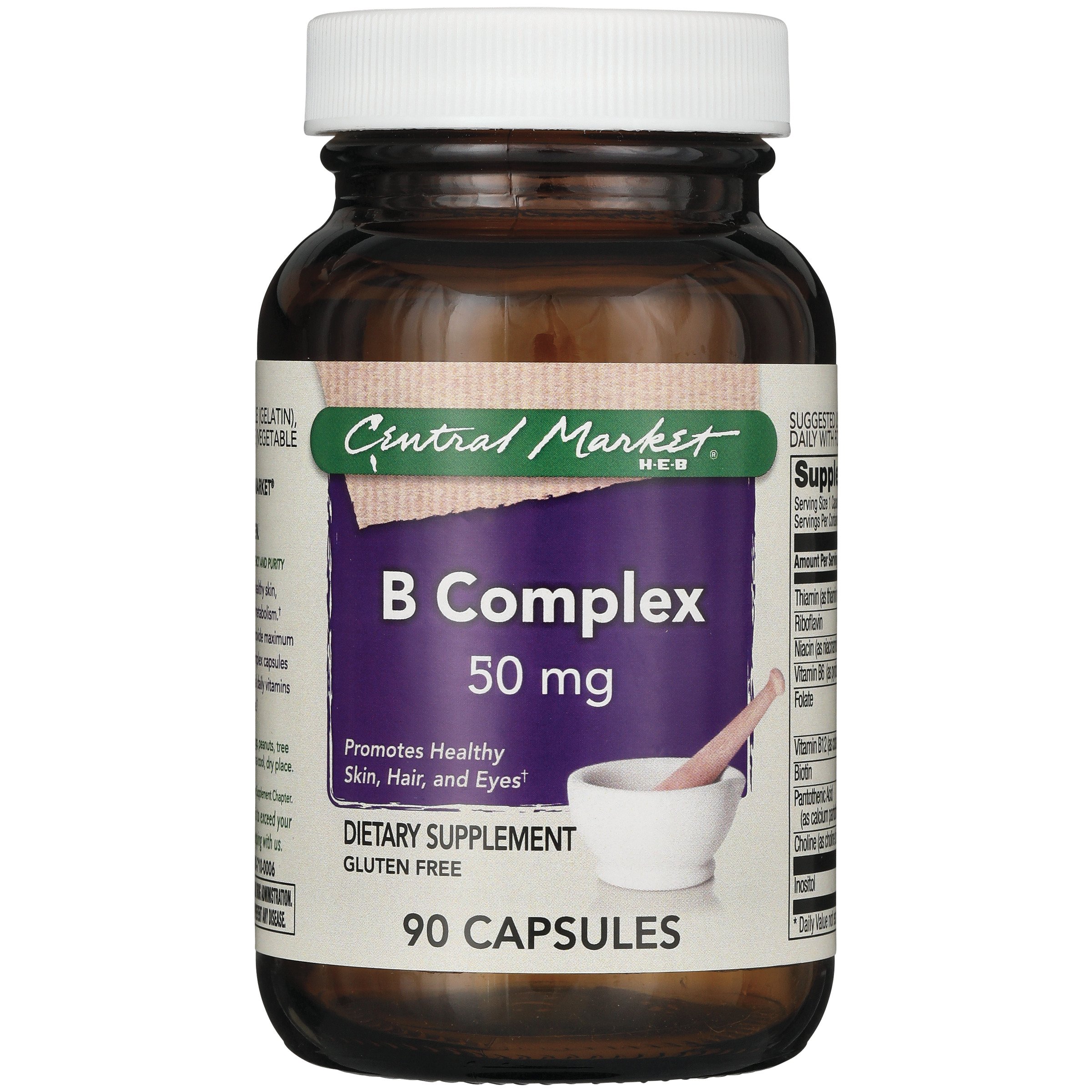 Central Market B Complex 50 Mg Capsules - Shop Vitamins & Supplements ...