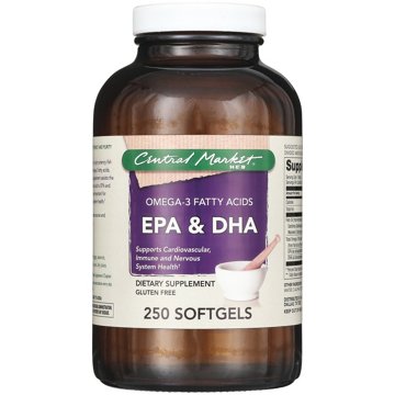 Central Market EPA And DHA Omega-3 Fatty Acids Softgels