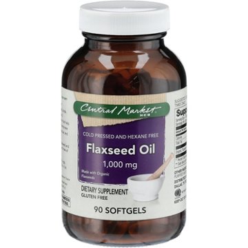 Central Market Flaxseed Oil 1000mg Softgels