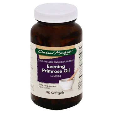 Central Market Cold-Pressed Evening Primrose Oil 1300mg Softgels