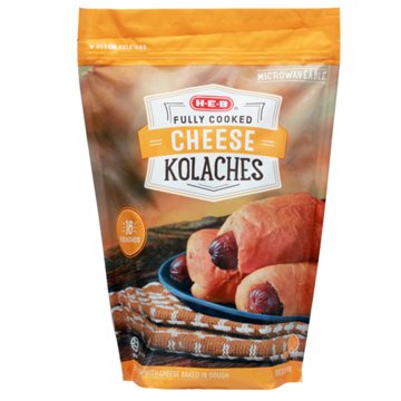 H-E-B Fully Cooked Frozen Kolaches - Sausage & Cheese, 16 ct