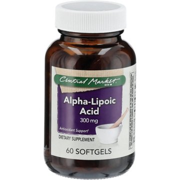 Central Market Alpha-Lipoic Acid 300mg Softgels, 60 ct