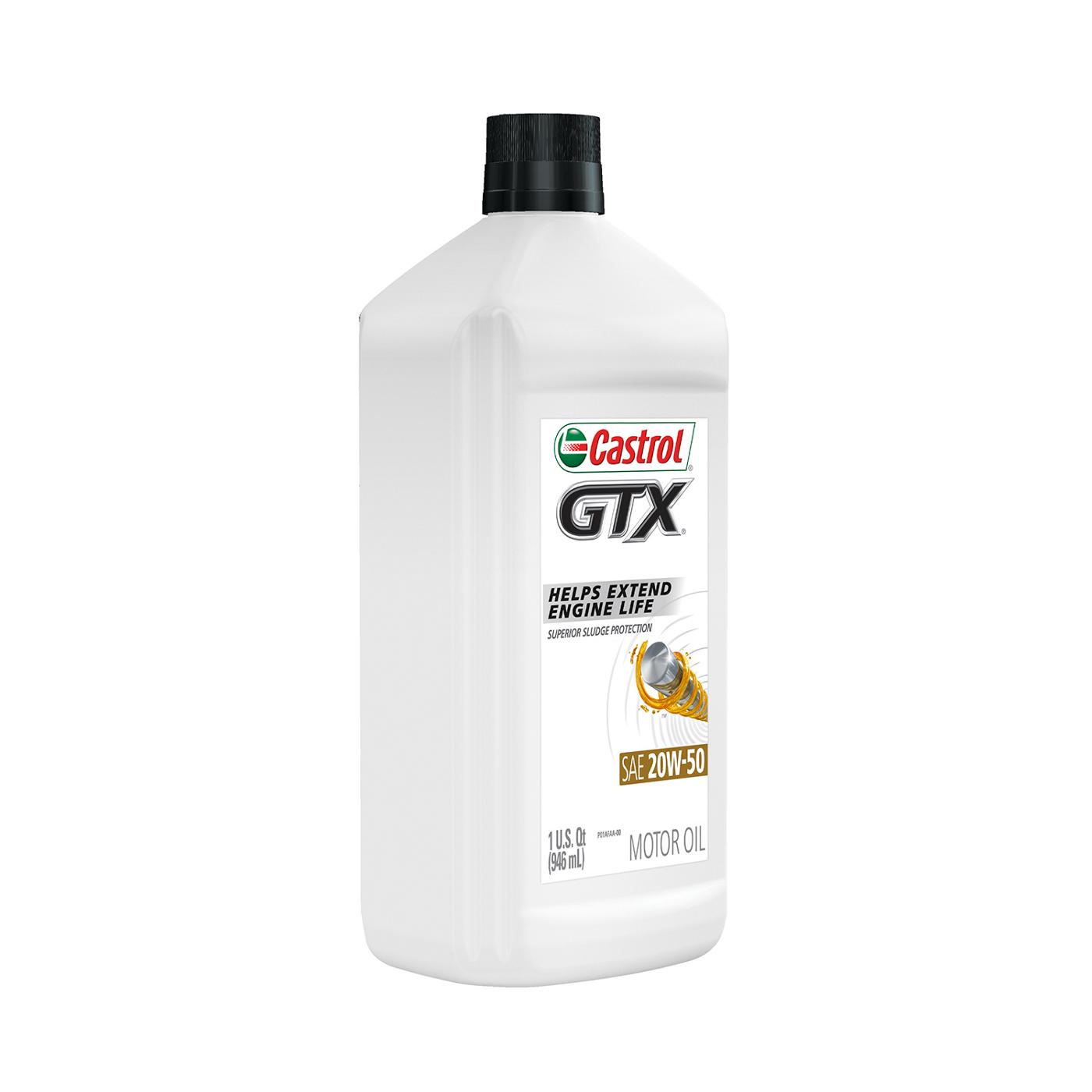 Castrol GTX SAE 20W-50 Motor Oil; image 3 of 3