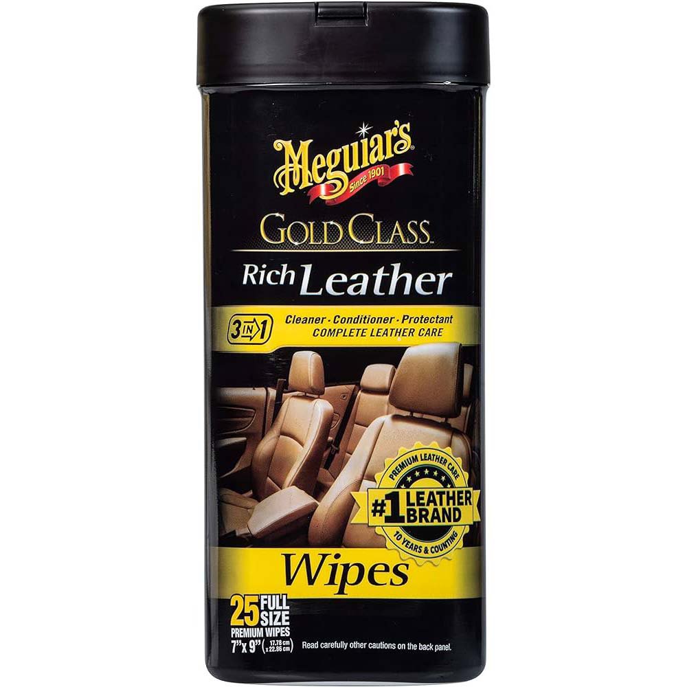Meguiar's Gold Class Rich Leather Cleaner & Conditioner Wipes - Shop Patio  & Outdoor at H-E-B