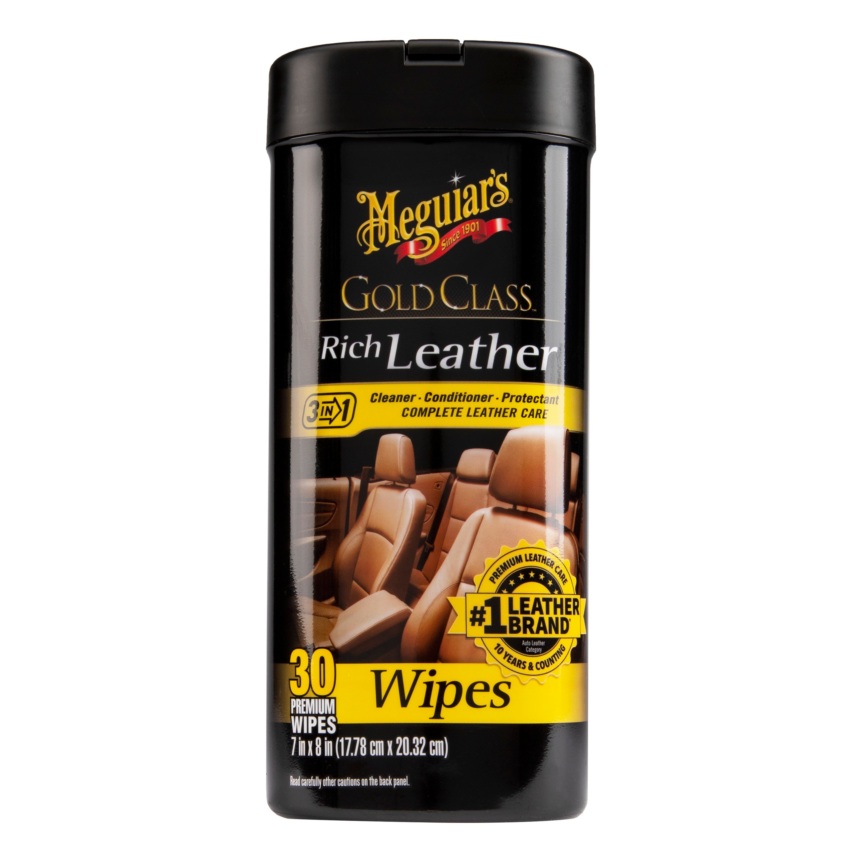 Meguiar's Gold Class Rich Leather Cleaner & Conditioner Wipes Shop