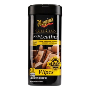 Meguiar's Gold Class Rich Leather Wipes, 30 ct