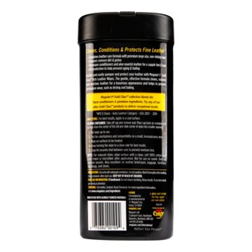 Meguiar's Gold Class Rich Leather Wipes, 30 ct
