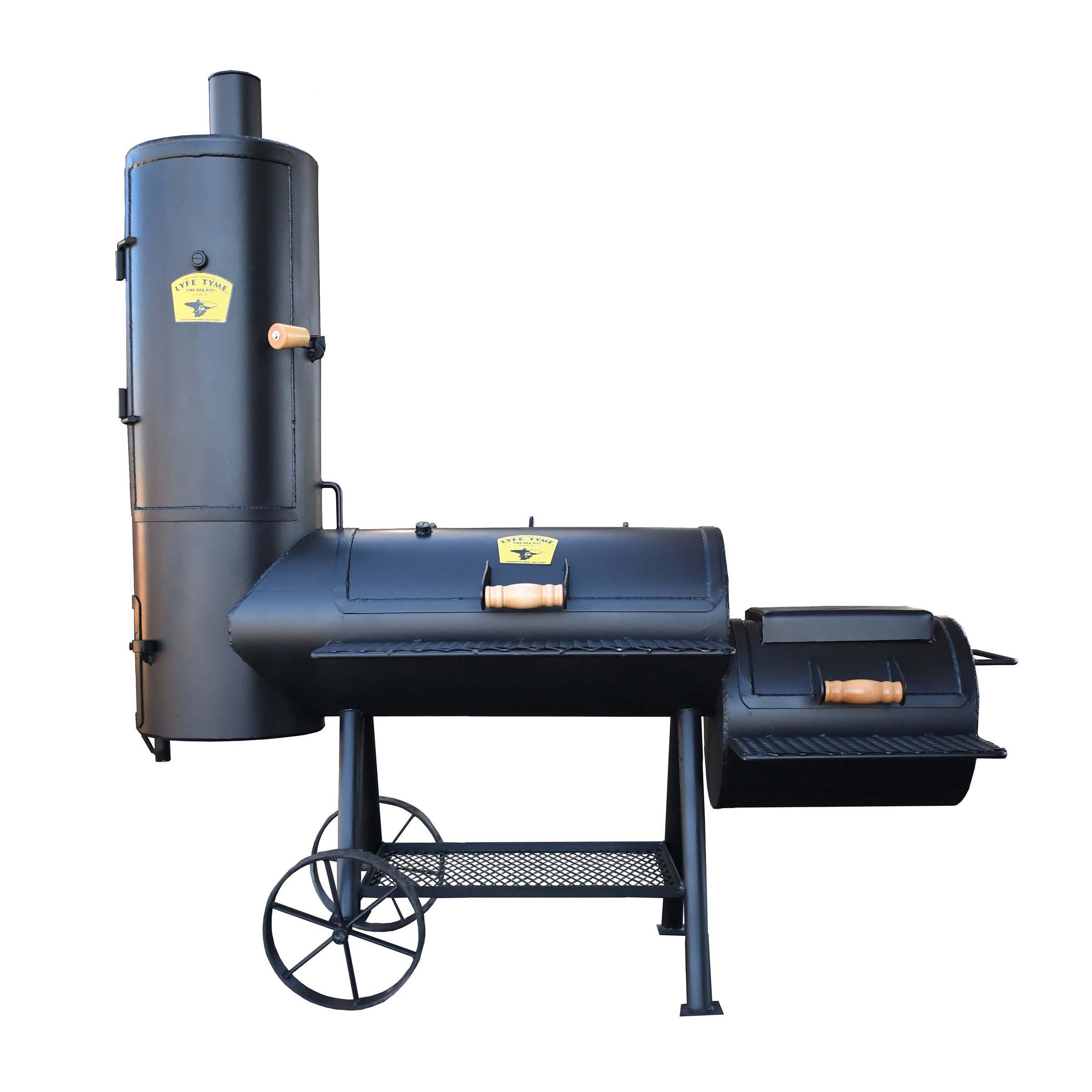Lyfe Tyme Single Lid Vertical Smoker with Firebox Shop Grills & smokers at HEB