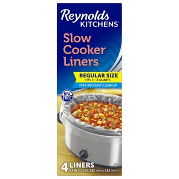 Reynolds Kitchens Regular Size Slow Cooker Liners, 4 ct