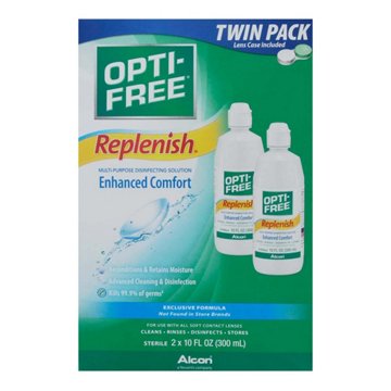 OPTI-FREE Replenish Multi-Purpose Disinfecting Solution, 2 pk