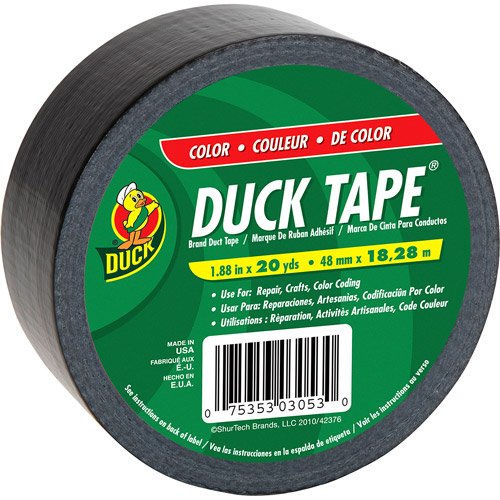 Duck Black Duct Tape 20 yards Shop Adhesives & Tape at HEB