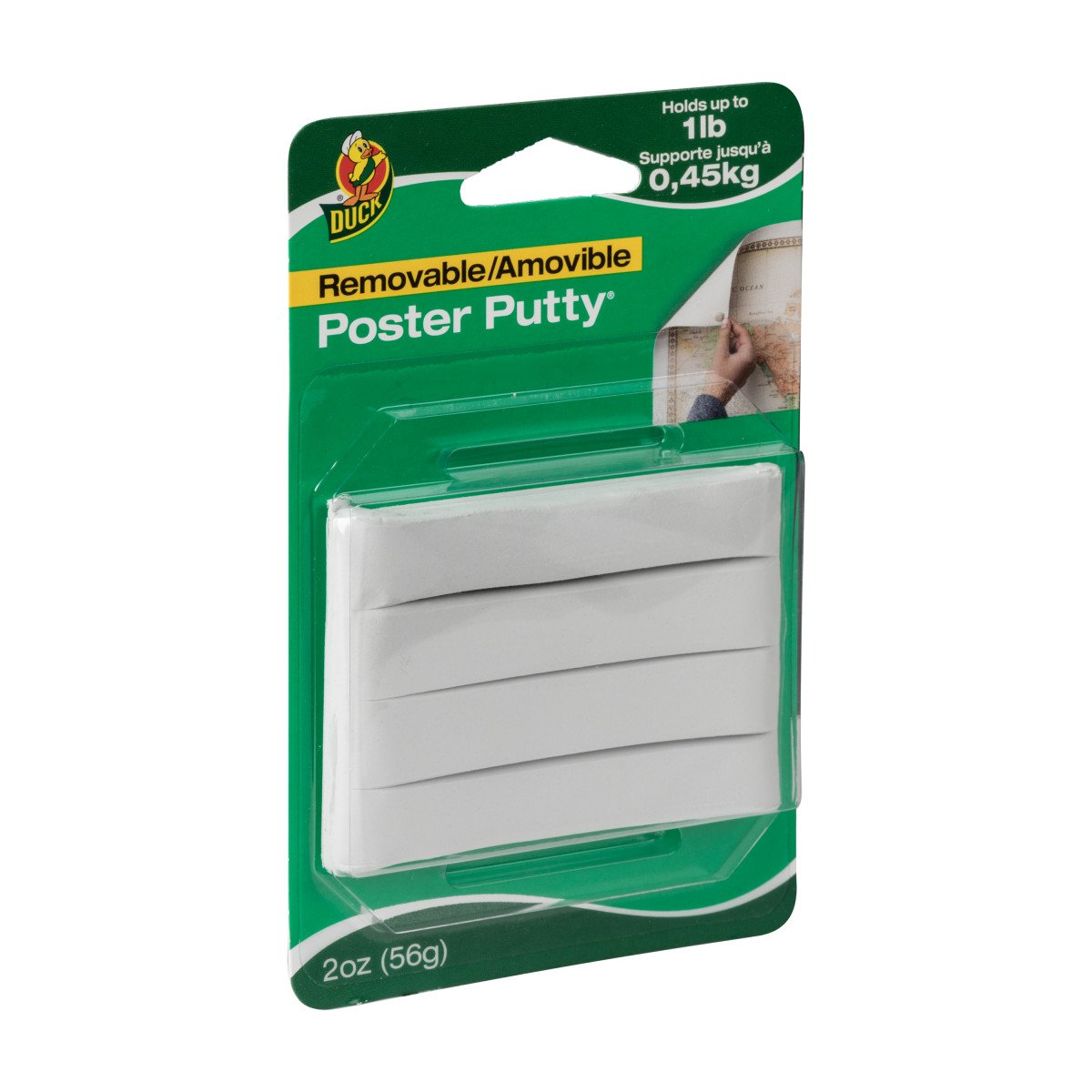 Duck Removable White Poster Putty - Shop Adhesives & Tape at H-E-B