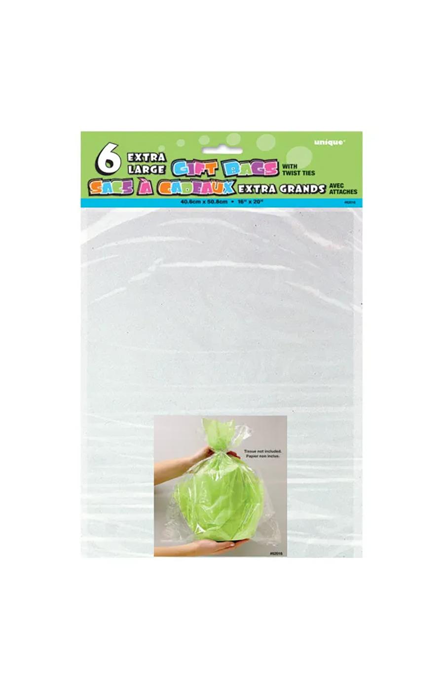 unique Extra Large Cello Gift Bags - Clear; image 1 of 2