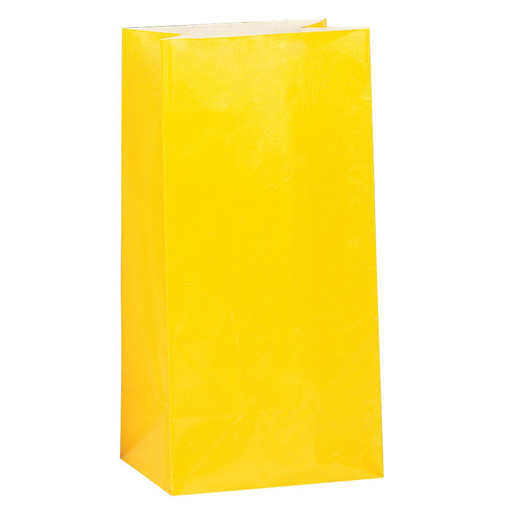 Unique Bright Yellow Paper Party Bags Shop at HEB