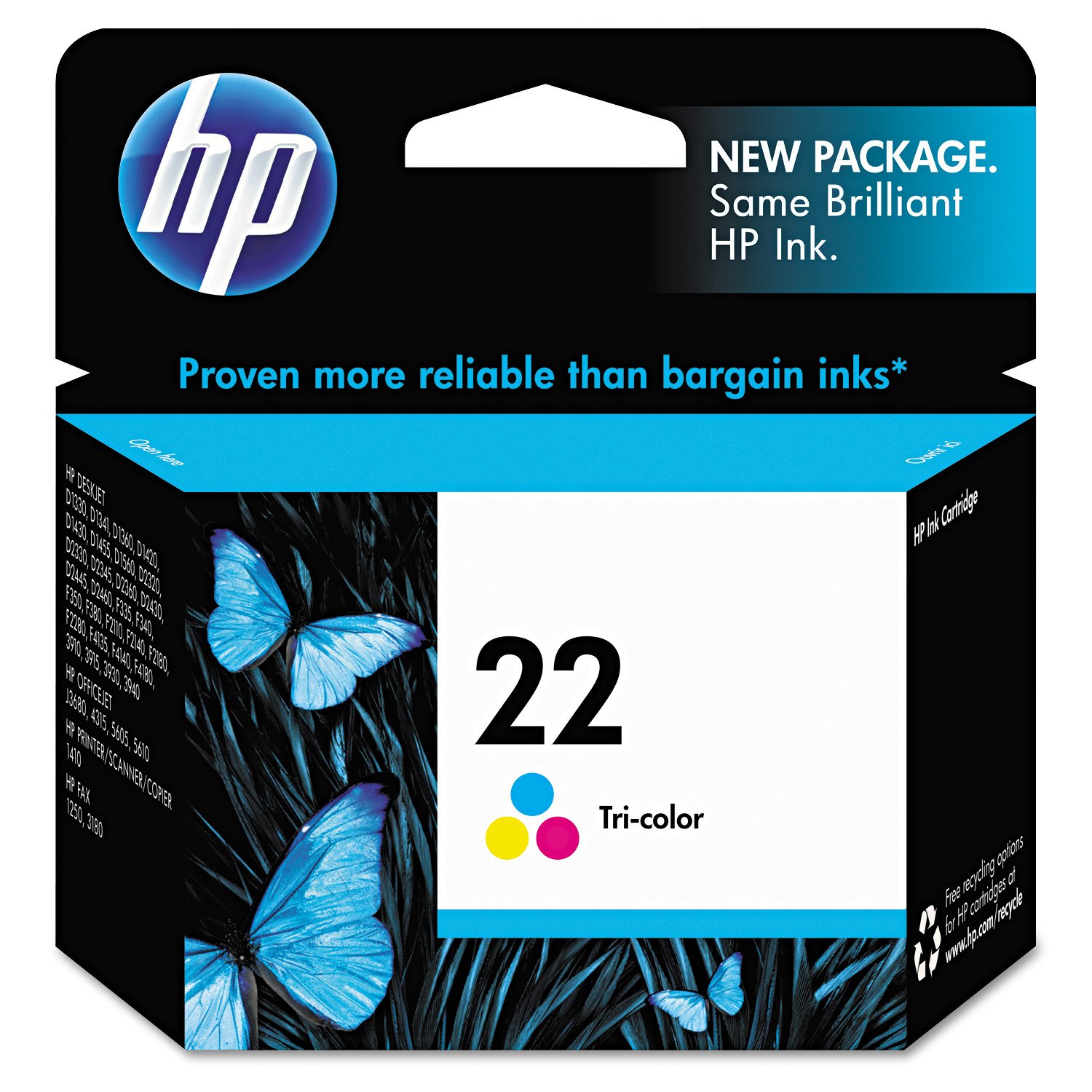 HP Tri Color 22 Ink Cartridge Shop Printer Ink At H E B   000836395 1