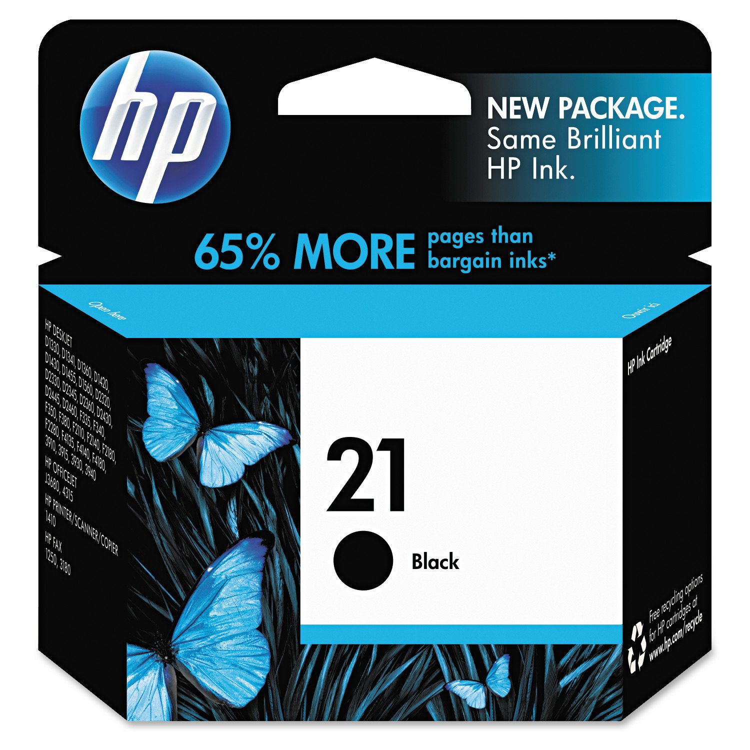 HP Black 21 Ink Cartridge - Shop Printer ink at H-E-B